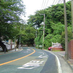 2004-07-25 16;48;09 港の見える丘公園への谷戸坂<br>元町付近の谷戸坂