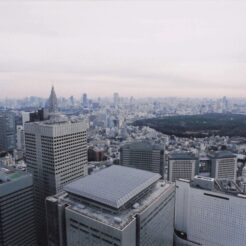 2005-12-25 新宿 東京都庁 都庁から代々木・皇居方面<br>都庁舎・都庁展望室からの風景