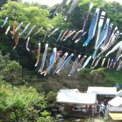 2006-04-30 鷹取山の鯉のぼり<br>神武寺駅へ至るまでの鷹取山登山