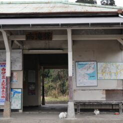 2007-12-22 13-07-40高滝駅と猫<br>市原市民の森のイルミネーションと小湊鉄道の旅