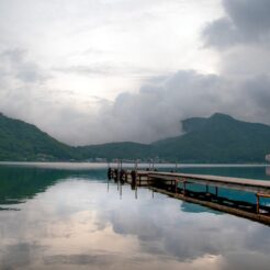 2008-06-21-17-34-11 榛名湖<br>ダムに沈むために移転が予定されている川原湯温泉へのドライブ