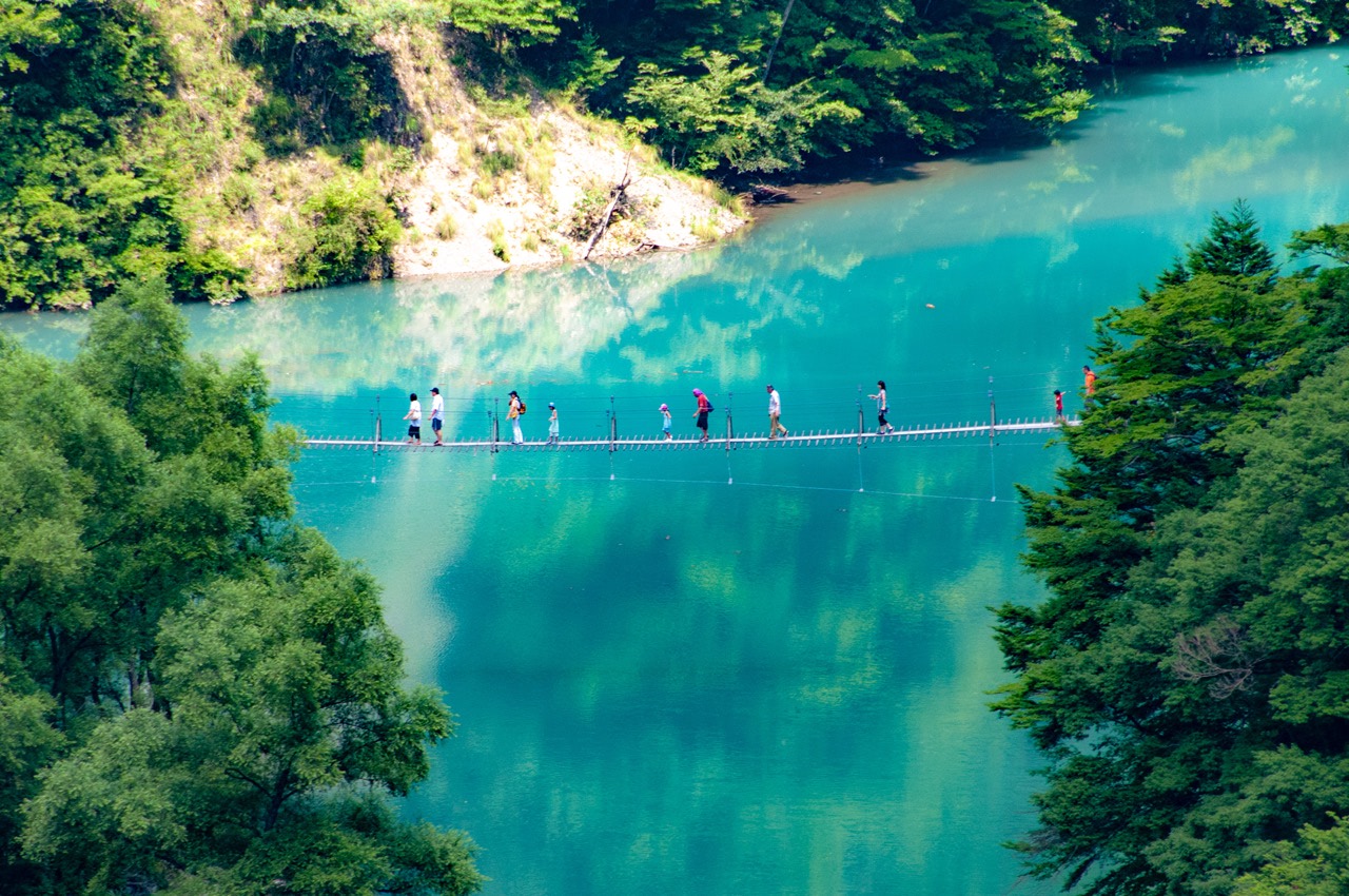 2008 08 15 12 24 09大井川の寸又峡 夢の吊り橋