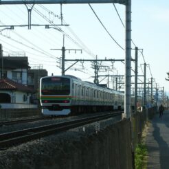 2010-02-07 15-52-13 高崎線 本庄と神保原の間<br>埼玉県内の高崎線沿線の神社を巡った