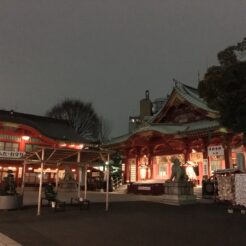 2016-01-17 19-00 神田明神（神田神社） 夜<br>秋葉原を歩く