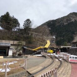 2018-02-12 13;19 足尾 足尾銅山<br>わたらせ渓谷鉄道で足尾銅山へ向かう