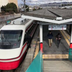 2018-02-12 10;35 桐生市 相生駅 東武鉄道ホーム<br>わたらせ渓谷鉄道で足尾銅山へ向かう