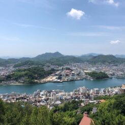 2019-07-07 10;47 尾道 千光寺公園 頂上展望台 対岸の工場<br>東海道・山陽新幹線で福山から尾道の旅