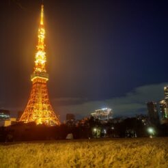 2021-12-12 18;25 芝公園 東京タワー<br>クリスマスに六本木や芝公園を歩く