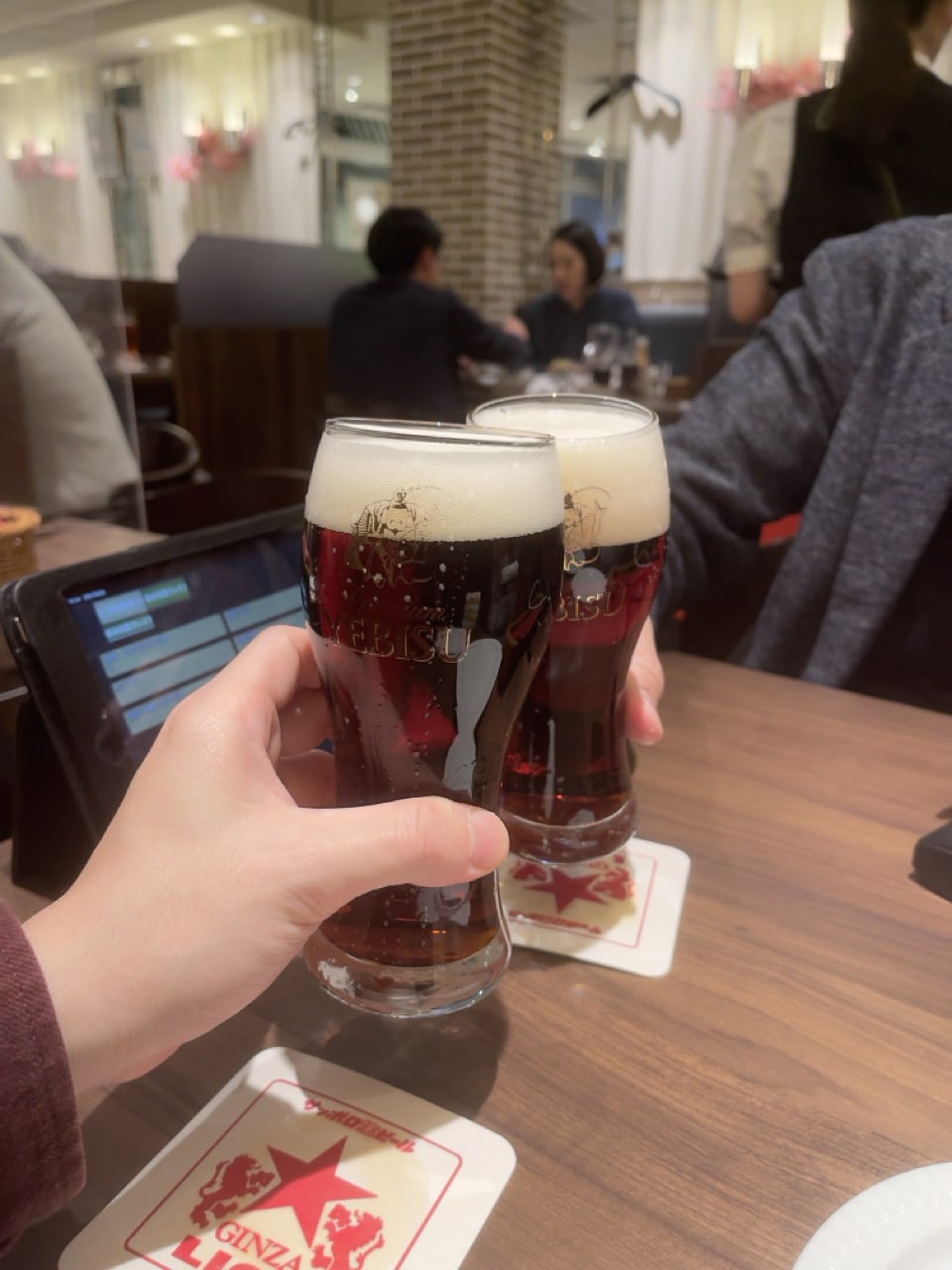 2022 03 27 19;24 川崎 ビヤレストラン銀座ライオン 川崎駅前店 ビールを乾杯